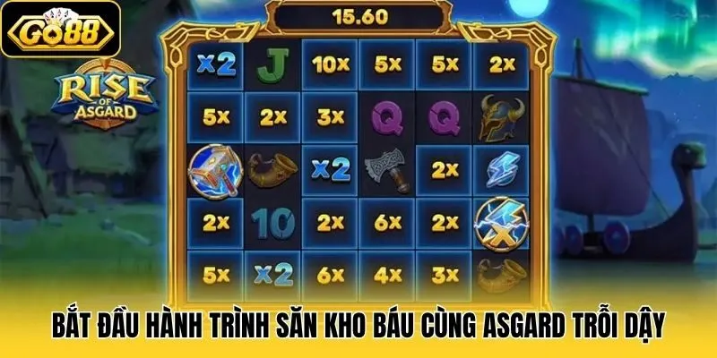 Asgard Trỗi Dậy - Bùng Nổ Với Game Slot Thần Thoại Bắc Âu 1 Bắt đầu hành trình săn kho báu cùng Asgard Trỗi Dậy